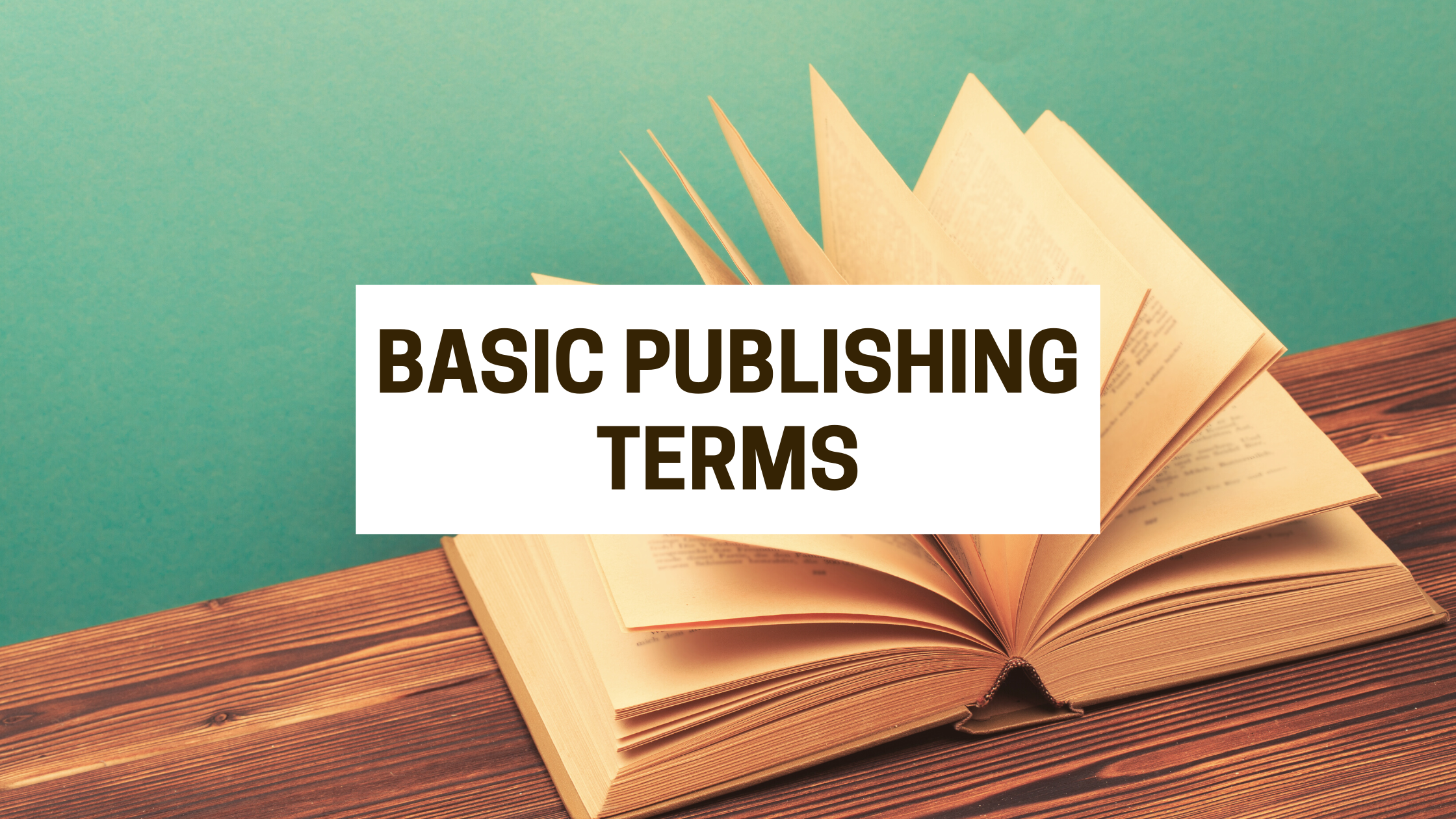 Basic publishing terms cover photo